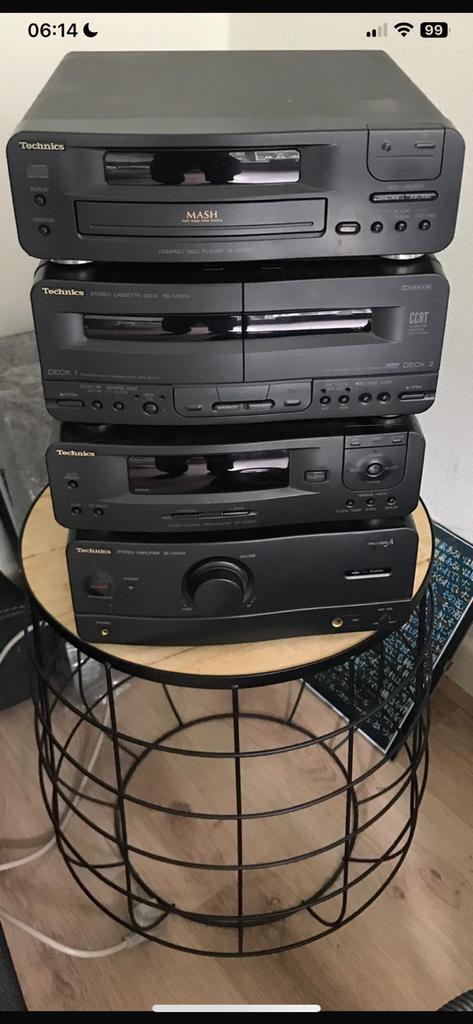 Nette midi set stereo van Technics, Audio, Tv en Foto, Stereo-sets, Gebruikt, Cassettedeck, Cd-speler, Tuner of Radio, Speakers