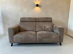 GRATIS BEZORGING - Taupe 2 zits bank -  6 maanden garantie, 150 tot 200 cm, Tweepersoons, 75 tot 100 cm, Ophalen of Verzenden