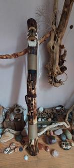 Native indian flute D 432 hertz van iep hout, Ophalen of Verzenden, Zo goed als nieuw, Hout