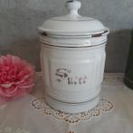 Brocante Frans emaille suikerbus Sucre, Ophalen of Verzenden