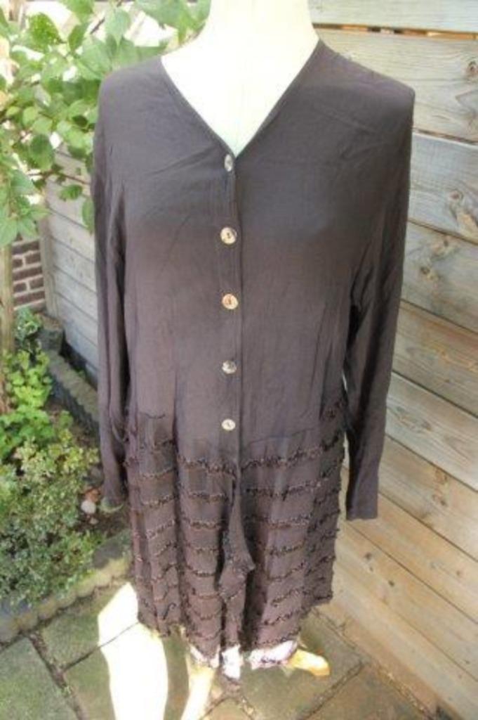 Vest bruin Krakatau mt L Vaste prijs, Kleding | Dames, Truien en Vesten, Zo goed als nieuw, Maat 38/40 (M), Bruin, Ophalen of Verzenden