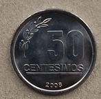 Uruguay, 50 centesimos 2008, Ophalen of Verzenden, Zuid-Amerika, Losse munt