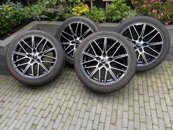 Brock 17 inch alu velgen met zomerbanden VAG 5x112 beschikbaar voor biedingen