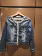Spijkerjasje maat 38 net strasssteentjes, Maat 38/40 (M), Blauw, Nieuw, Ophalen of Verzenden