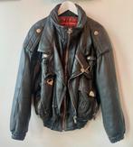 Uncle Sam leren bomberjack - Maat L, Ophalen of Verzenden, Gedragen, Maat 52/54 (L), Zwart