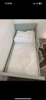 Peuterbed mintgroen 70X150, Ophalen, 70 tot 85 cm, 140 tot 160 cm, Zo goed als nieuw