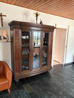 Antieke vitrinekast, Ophalen of Verzenden