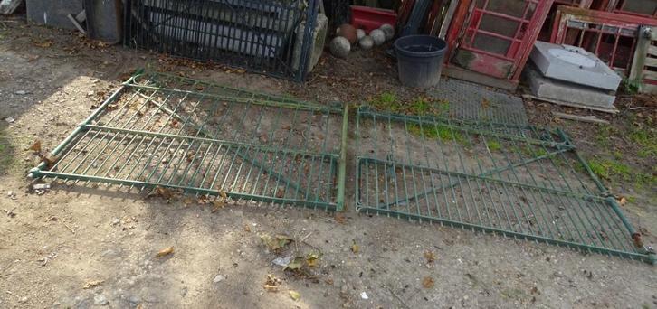 vol ijzeren poort hek van 4 meter breed, Antiek en Kunst, Curiosa en Brocante, Ophalen