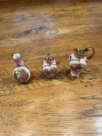 Limoges porselein miniatuur roze vaasjes, Antiek en Kunst, Verzenden