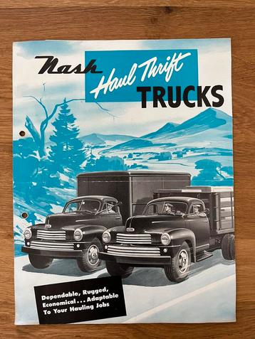 1951 Folder Nash Haul Trift Trucks model 3148 en 3248 beschikbaar voor biedingen