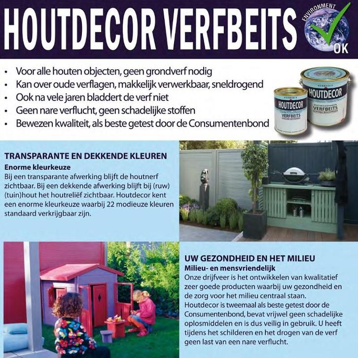 Hermadix Houtdecor 651 Teak – 2500 ml, Tuin en Terras, Schuttingen, Hout, Minder dan 3 meter, Ophalen of Verzenden