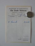 AKKRUM 1971 Oude Schouw lunch recu bon, Ophalen, Gebruikt