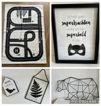 Wanddecoratie + speelkleed Zwart/Wit kinderkamer, Ophalen, Zo goed als nieuw