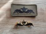 flipper en patch, Verzenden, Landmacht, Nederland, Embleem of Badge