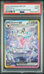 Espeon ex [SIR] PSA 9 - 155/131 - Prismatic Evolutions 2025, Ophalen of Verzenden, Zo goed als nieuw, Losse kaart