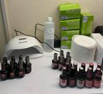 Pink Gellak Set met Tas, Lamp & Toebehoren, Gebruikt, Ophalen of Verzenden, Handen en Nagels, Make-up