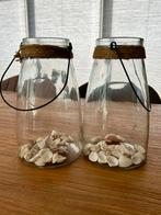 Windlichten - 37 cm hoog, Huis en Inrichting, Woonaccessoires | Kandelaars en Kaarsen, Ophalen, Overige materialen, 25 tot 50 cm