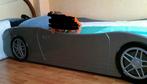 Autobed zilver metallic hout (geen kunststof!), Huis en Inrichting, Slaapkamer | Bedden, Ophalen, Gebruikt, 90 cm, Eenpersoons