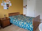 Vintage bed, mahoniehout, handgemaakt, Antiek en Kunst, Antiek | Meubels | Bedden, Ophalen of Verzenden