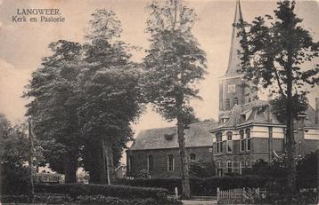 AY529 Langweer Kerk en Pastorie Friesland 1926 beschikbaar voor biedingen