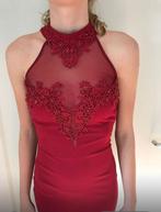 Galajurk  bordeau wine rood Goddiva, Ophalen, Galajurk, Zo goed als nieuw, Maat 34 (XS) of kleiner