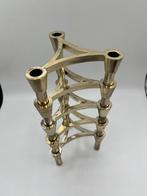 Vintage stapelbare kandelaars BMF Nagel Stoffi (5x), Gebruikt, Overige kleuren, Ophalen of Verzenden, Metaal