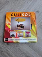 CuliSol - zwart/wit dienblad met parasol, Ophalen of Verzenden, Nieuw, Rond, Kunststof