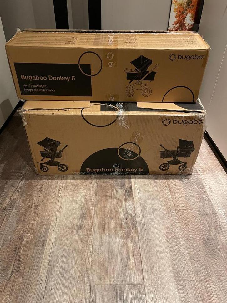 NIEUW bugaboo donkey 5 Mineral Washed Black twin garantie!!, Kinderen en Baby's, Kinderwagens en Combinaties, Nieuw, Combiwagen
