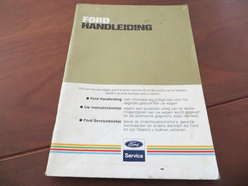 Instructieboek Ford Fiesta, Escort, Orion, Sierra, Capri '84, Auto diversen, Handleidingen en Instructieboekjes, Ophalen of Verzenden
