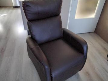 Relaxfauteuil stoel bruin kunstleder  beschikbaar voor biedingen