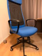 Blauwe ergonomische bureaustoel - ikea Markus, Huis en Inrichting, Ophalen, Gebruikt, Blauw, Bureaustoel