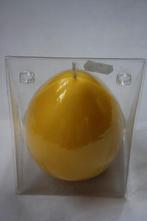 5 pakjes a 1 st. Molca kaars eieren geel diam.10cm hoog 13cm, Overige materialen, Overige kleuren, Nieuw, Ophalen of Verzenden