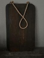 Oud houten broodplank met touw, Ophalen of Verzenden