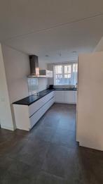 Moderne hoogglans hoekkeuken met wand /Pelgrim GEDEMONTEERD, Wit, Hoekkeuken, Ophalen of Verzenden, Zo goed als nieuw