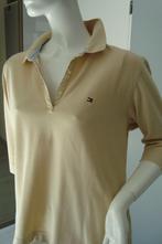 TOMMY HILFIGER ORGINEEL POLOSHIRT BEIGE MT XL, Verzenden, Beige, Maat 46/48 (XL) of groter, Zo goed als nieuw