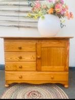 Grenen Ladekast/Commode met Deur, Huis en Inrichting, Ophalen, Gebruikt, 100 tot 150 cm, Nvt