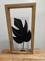 HOUTEN FRAME met ZWART METALEN BLAD, Ophalen of Verzenden, Gebruikt