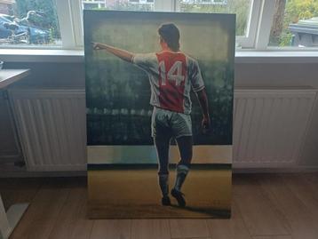 Canvas Johan Cruyff schilderij gratis (105 cm x 75 cm) beschikbaar voor biedingen