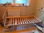 Meegroeibed, matras+lattenbodem+bed, Ophalen, Gebruikt, Eenpersoons, Wit