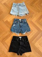 Korte spijkerbroek H&M, dames confectie-maat 32, H&M, Blauw, Ophalen of Verzenden, W27 (confectie 34) of kleiner