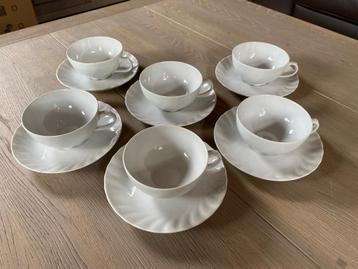 Kop en schoteltje (6 stuks) -Seltmann Weiden - Douwe Egberts beschikbaar voor biedingen