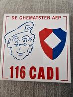 Tegeltje 116 CADI De ghematsten aep, Ophalen of Verzenden, Landmacht, Nederland