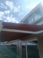 Knikarm zonnescherm elektrisch met wind&zonne sensor, Ophalen of Verzenden, Zo goed als nieuw, Knikarmscherm, Elektrisch