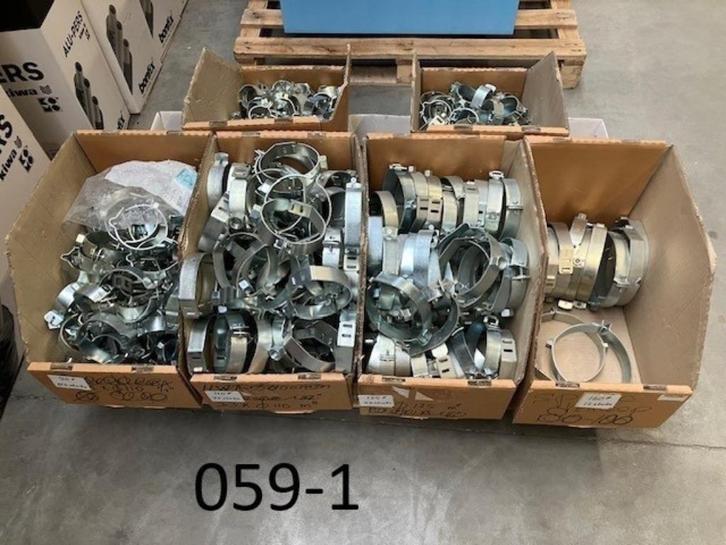 059. parij gegalvaniseerde beugels met moer, Hobby en Vrije tijd, Overige Hobby en Vrije tijd, Nieuw, Ophalen of Verzenden