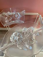 Walther Glas Schalen Set met Bloemen, Ophalen