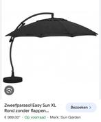 Easy sun  SUNGARDEN  Witte parasols, Tuin en Terras, Kantelbaar, Zweefparasol, Meer dan 4 meter, Gebruikt