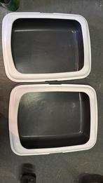 Kitten kattenbakken 2 stuks, Ophalen, Gebruikt, Open