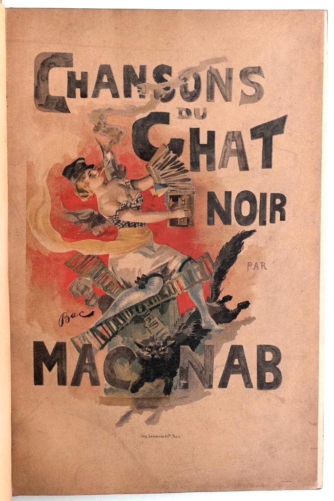 Chansons du Chat Noir [c.1890] Mac-Nab - Ferdinand Bac (ill), Antiek en Kunst, Antiek | Boeken en Bijbels, Ophalen of Verzenden