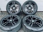 18 Inch Zwarte Originele BMW Breedset Velgen 225/45/18 5x120, 18 inch, Banden en Velgen, Ophalen of Verzenden, Zomerbanden