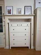 IKEA Hemnes Ladekast 6 Lades Massief Hout Wit 108x131, Huis en Inrichting, Kasten | Ladekasten, Ophalen, Gebruikt, 100 tot 150 cm